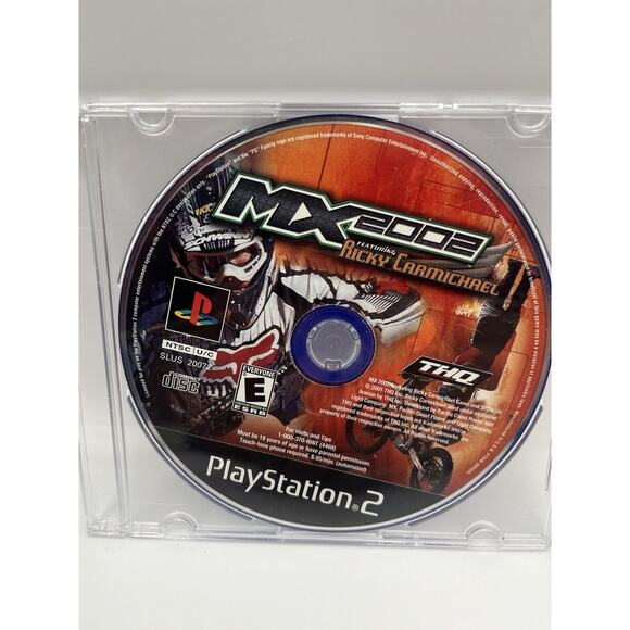MX 2002 Featuring Ricky Carmichael (PlayStation 2) PS2 Black Label Disc Only - Picture 2 of 4
